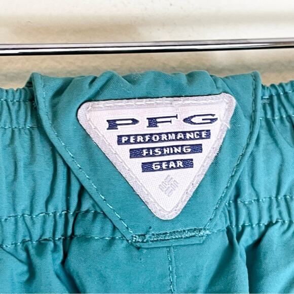 Columbia PFG 5'' Inseam Swim Trunks men's size L green, - Picture 4 of 8